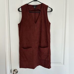 Forever 21 Burgundy Sleeveless Mini Dress
